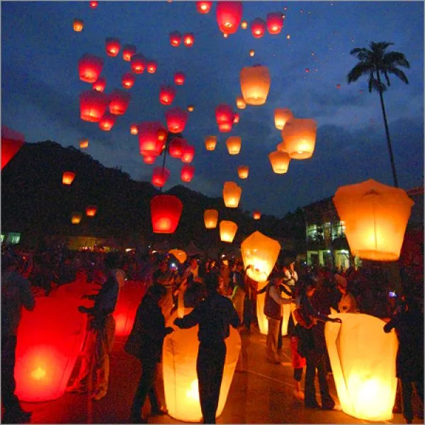 (pak 5kom) japanski wish baloni! lampion želja - slika 13