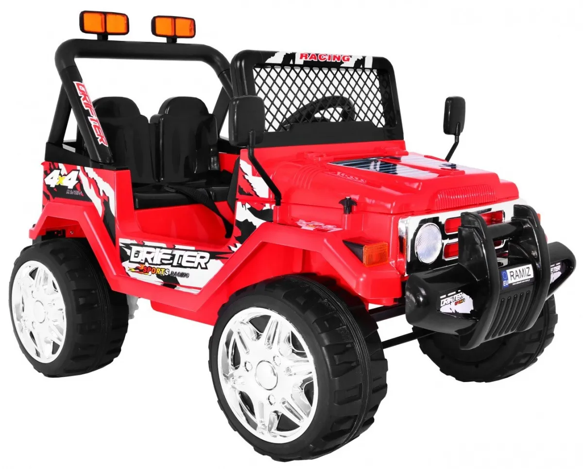 auto na akumulator raptor drifter - crveni - slika 4