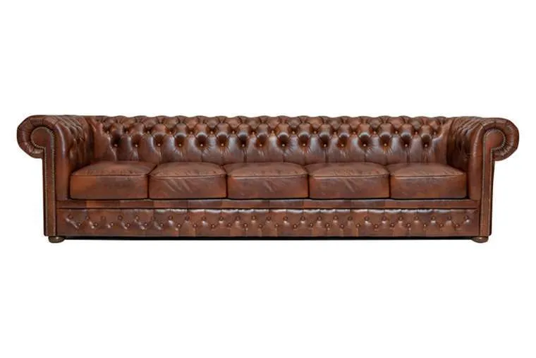 Chesterfield Garnitura First Class Leather | 5-sjedišta | Cloudy Brown - Ježdovec, Zagreb
