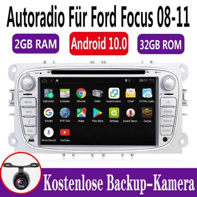 2din radio android ford focus original gps srebrni - slika 14
