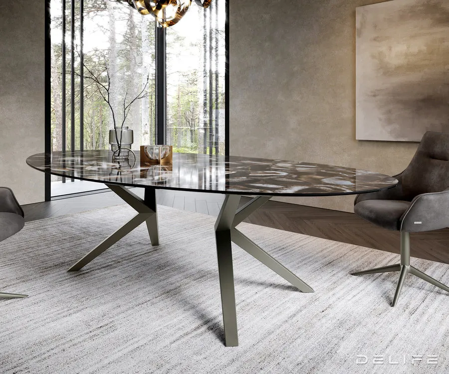 Blagovaonski stol Edge 280x130cm, Materijal: Keramika na staklu - Čakovec, Čakovec-zapad