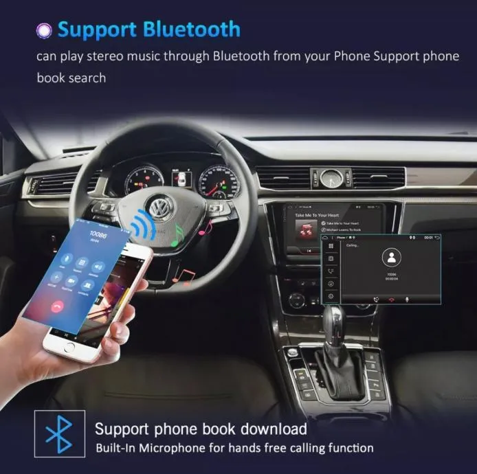 2din radio vw golf 5 6 polo passat android gps navigacija - slika 5