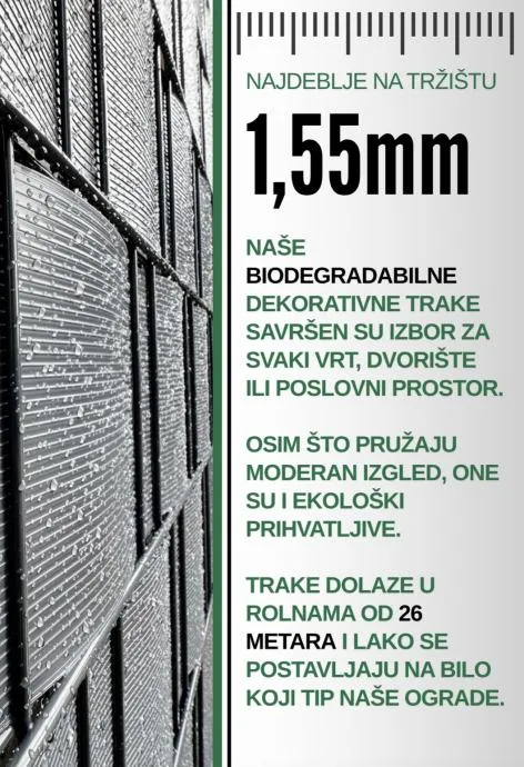 dekorativna traka - najdeblja (najčvršća) na tržištu – 1.55mm!!! - slika 5