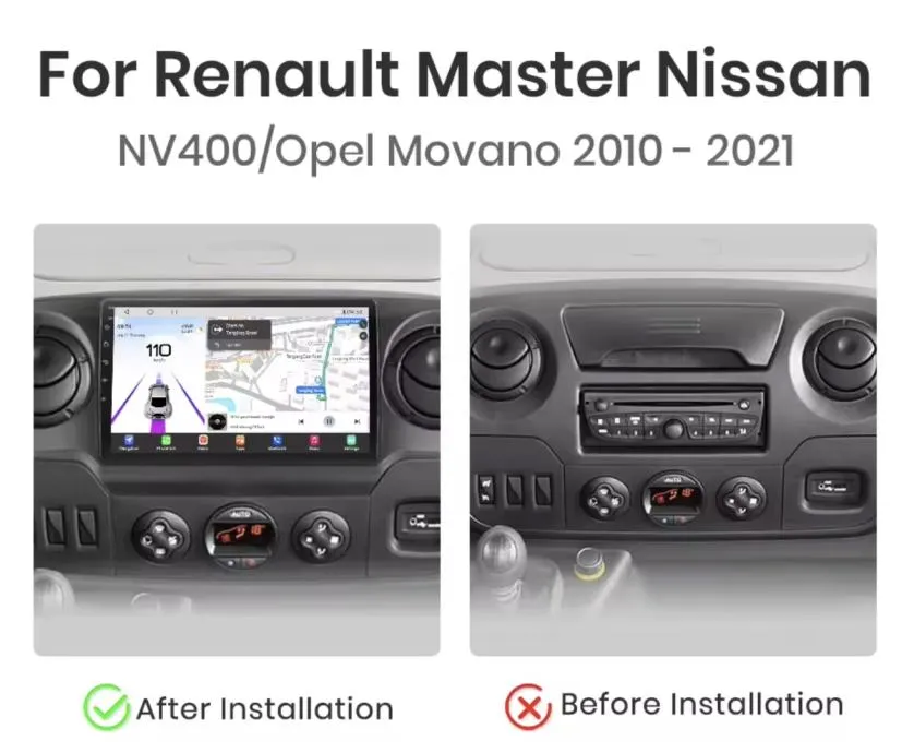 renault master opel movano nissan nv400 original multimedija android - slika 8