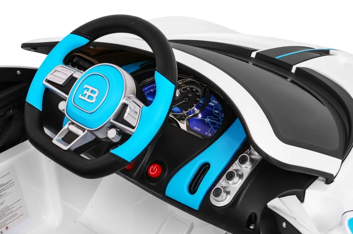 licencirani auto na akumulator bugatti divo - bijeli - slika 5