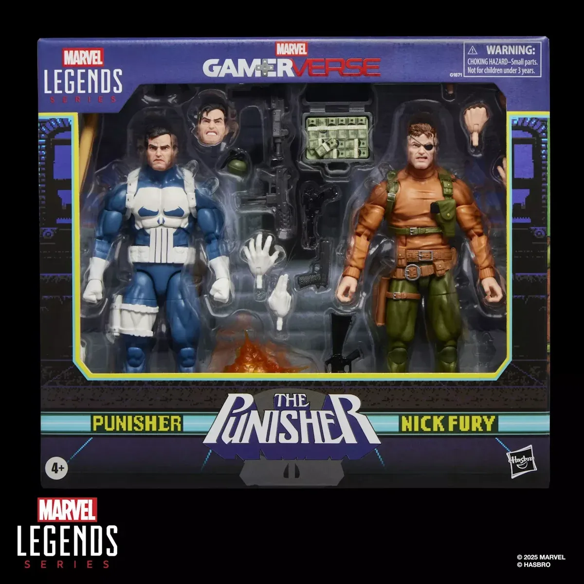 marvel legends series: punisher and nick fury figure, 15cm - slika 10