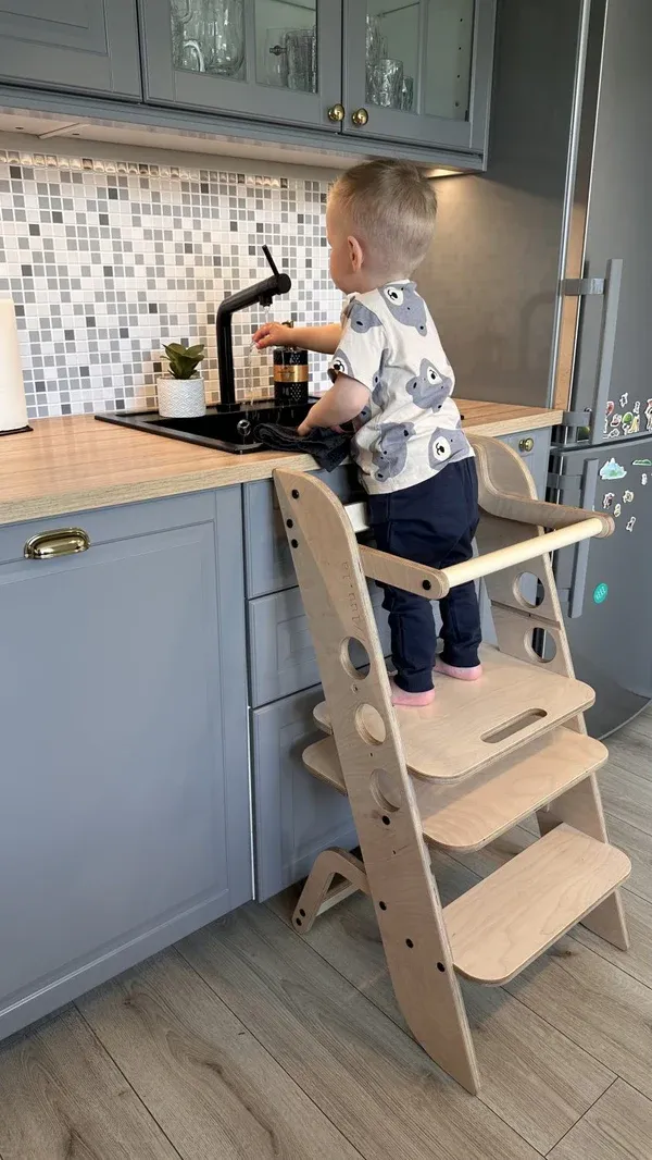 montessori toranj za učenje, pomoćnik u kuhinji - louis - slika 9
