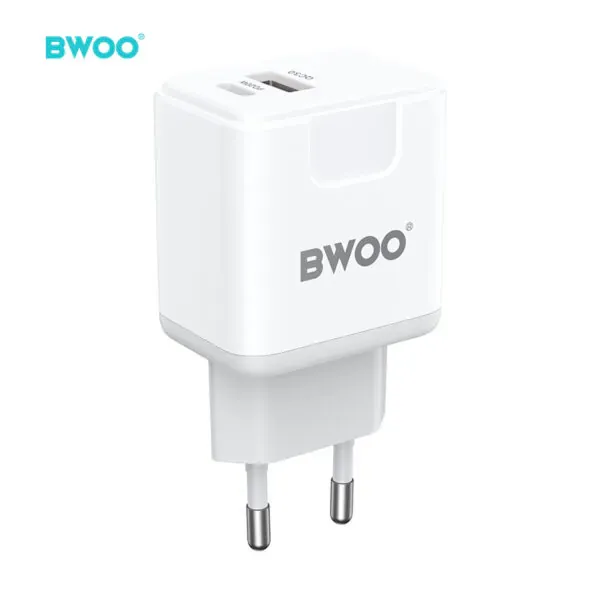 pd 20w + qc3.0 brzi zidni punjač max bwoo - slika 3