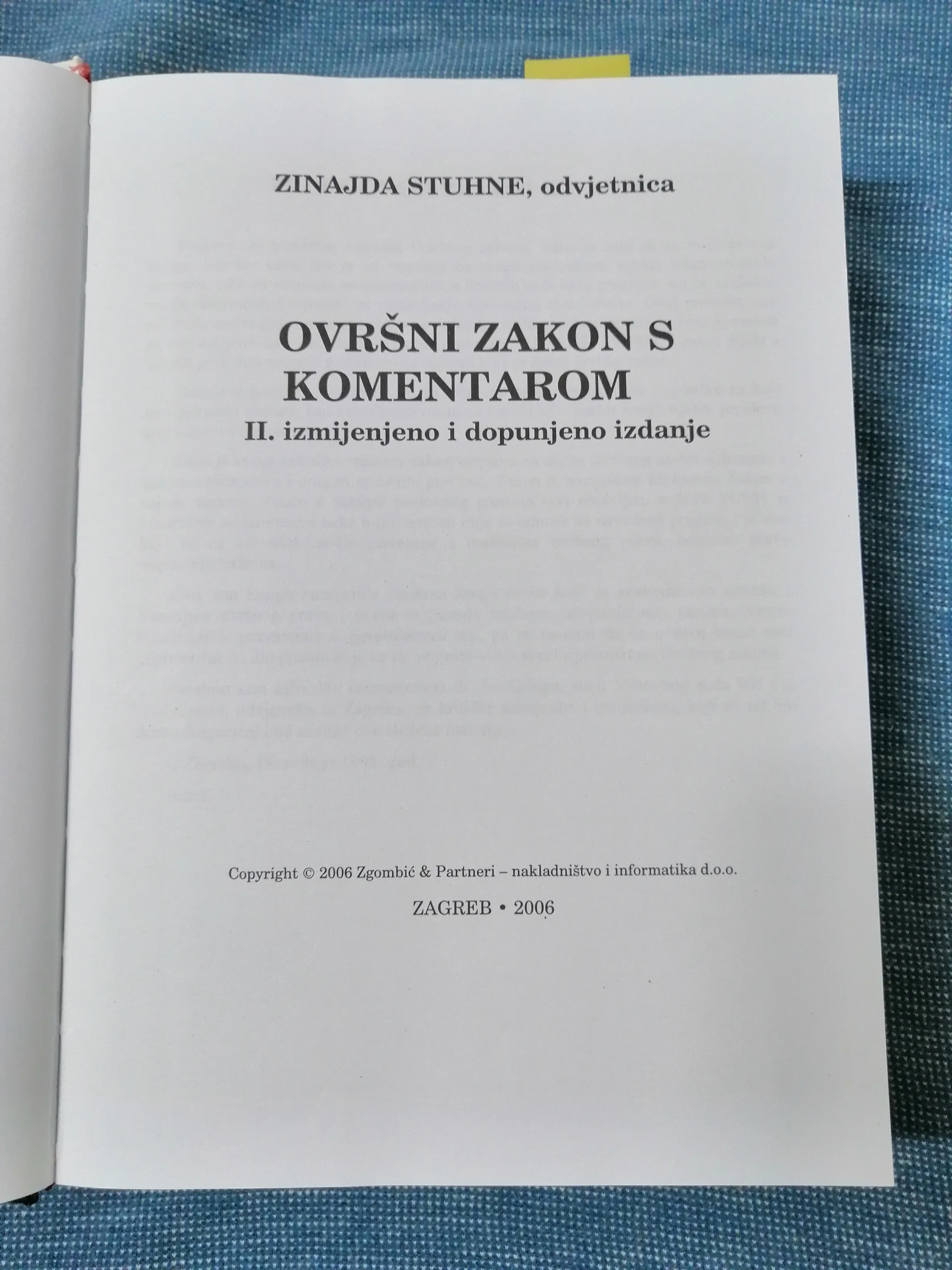 zinajda stuhne – ovršni zakon s komentarom - slika 2