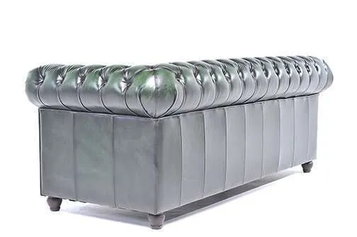 chesterfield trosjed original leather | 3-sjedišta - slika 2