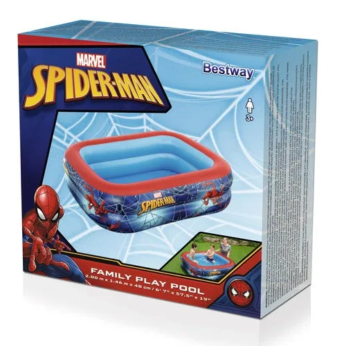 bazen na napuhavanje spider-man 200 x 146 x 48 cm bestway 98011 - slika 3