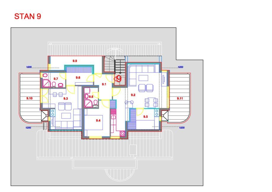 apartman, 4 sobe, investicija, kategoriziran, 144,60 m2, 285.000 € - slika 26