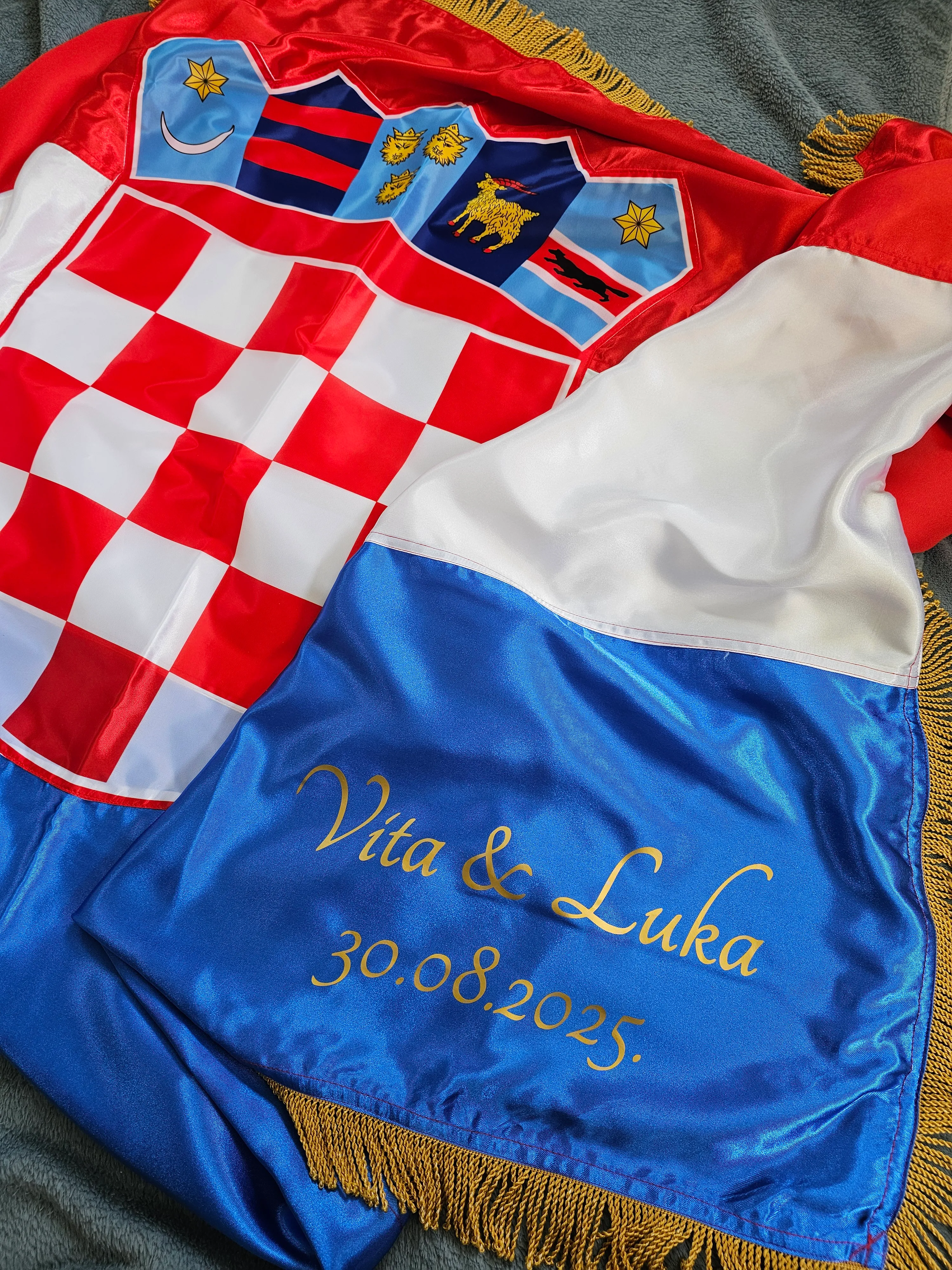 svadbena zastava, svečana - slika 3