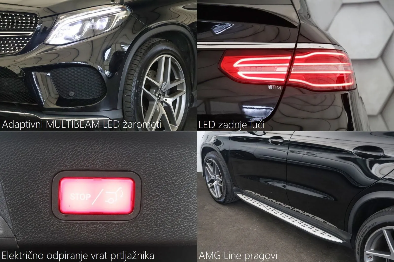 mercedes-benz gle coupe 350d 4matic 9g-tronic amg line multibeam radar - slika 19