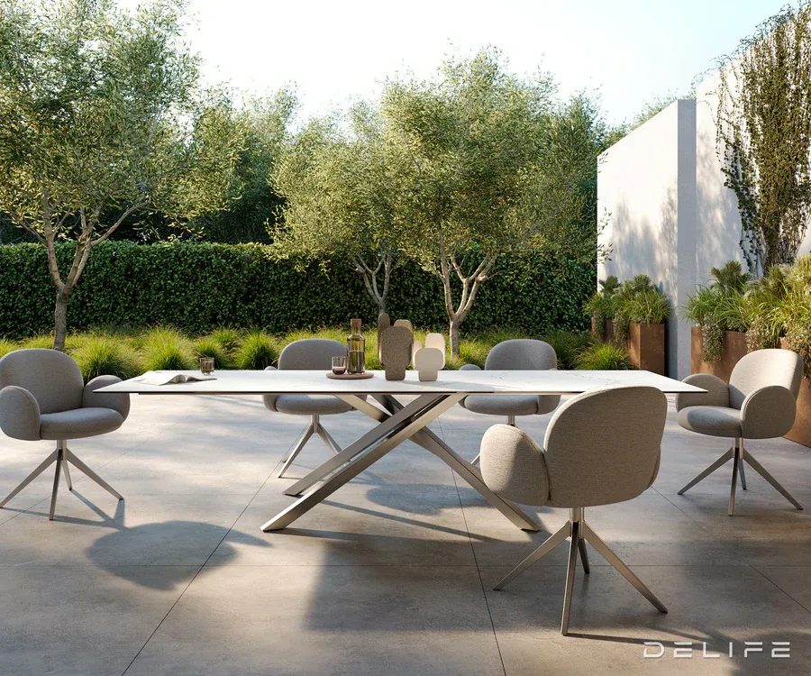 outdoor stol edge 300x100cm, materijal: keramika statuarietto - slika 2