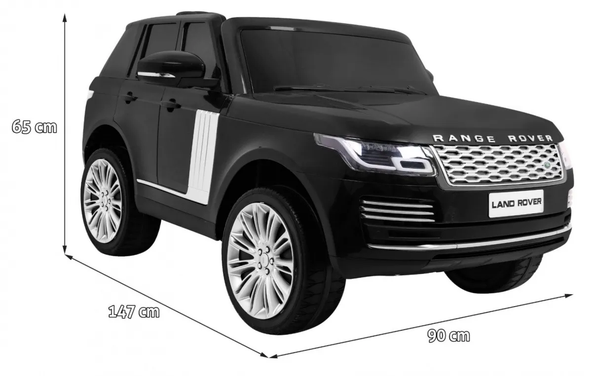licencirani auto na akumulator range rover hse 4x4 - dvosjed - crni - slika 2