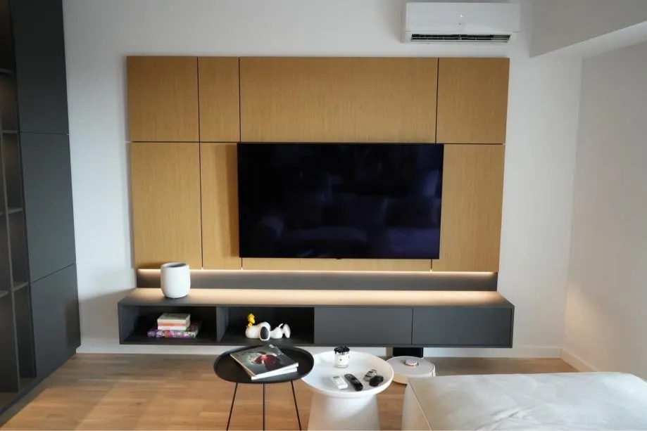 TV komoda sa zidnim panelom - Dugo Selo