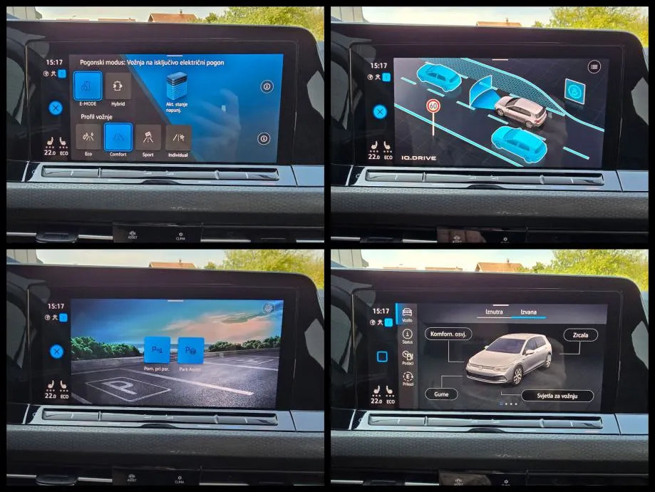 vw golf 8 gte automatik, led, virtual, ambi, acc, alu, reg. 09/26 - slika 17