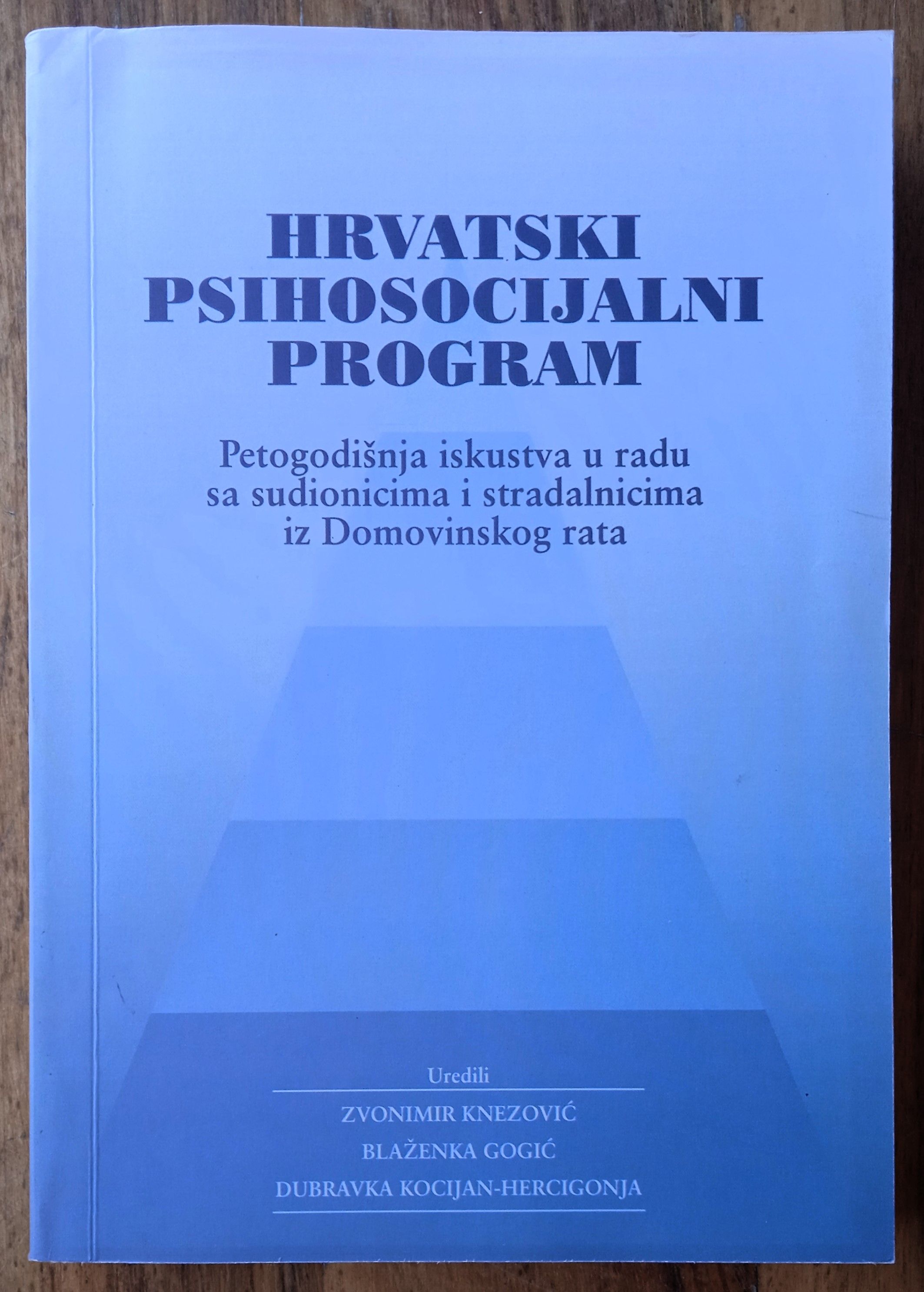 HRVATSKI PSIHOSOCIJALNI PROGRAM Zvonimir Knezović DOMOVINSKI RAT - Zagreb