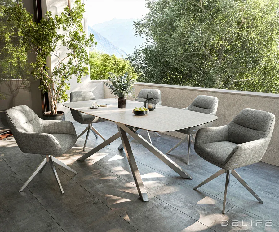 outdoor stol edge boot 200x100cm,materijal: keramika travertino bianco - slika 7