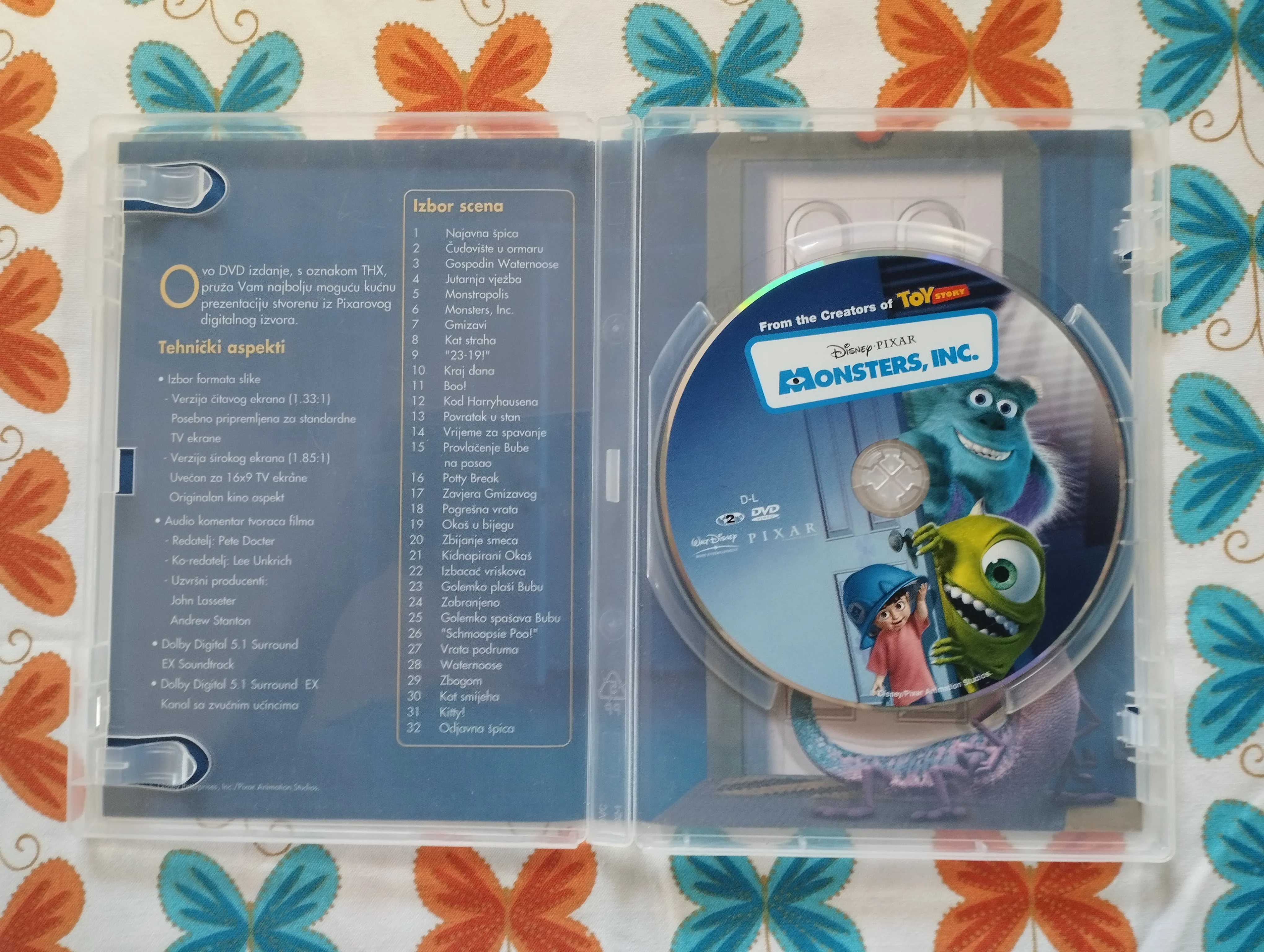disney pixar - čudovišta iz ormara dvd - slika 2