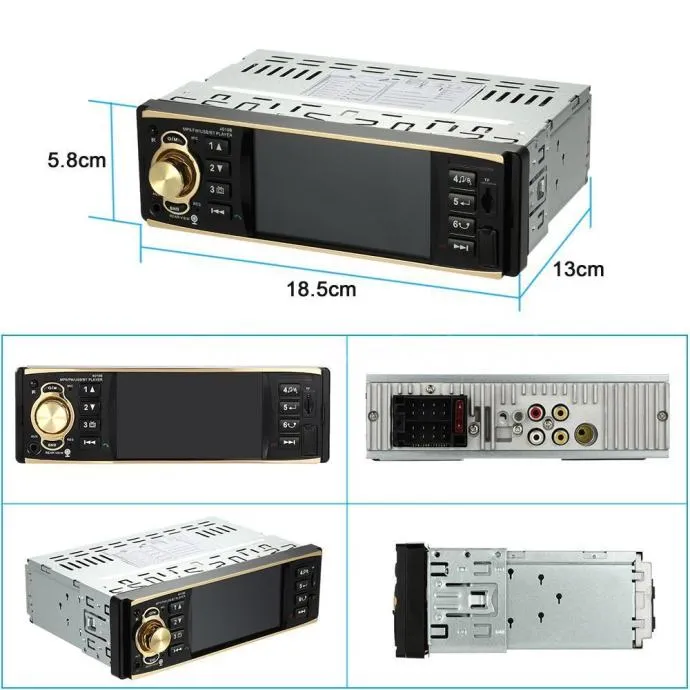 auto radio 1din bluetooth, sd, usb, mp3 + komande na volanu - slika 3