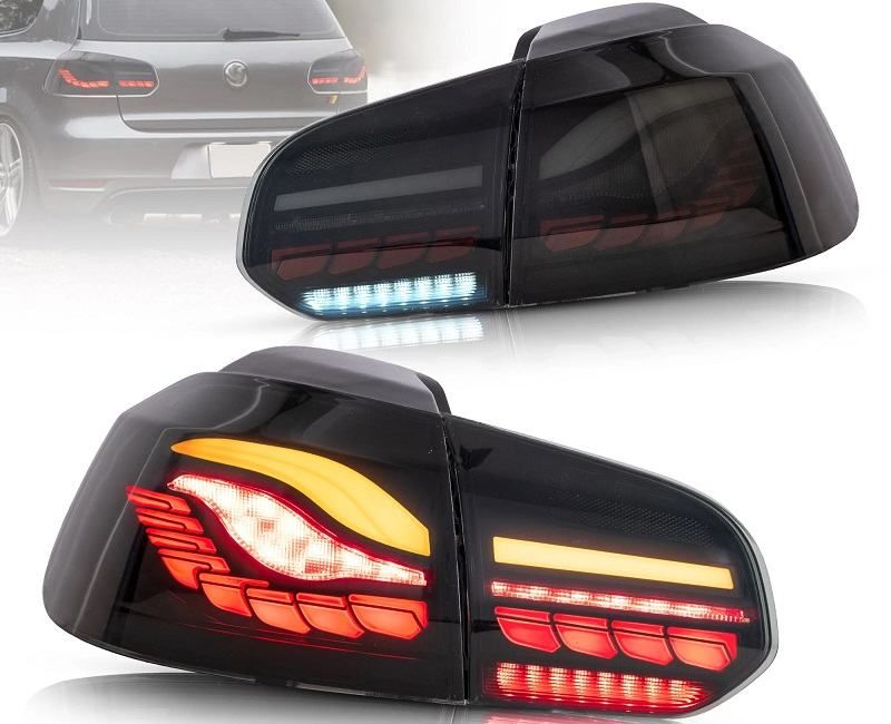 oled lampe za vw golf vi - dinamički žmigavac-crvene-crne-top izgled - slika 4