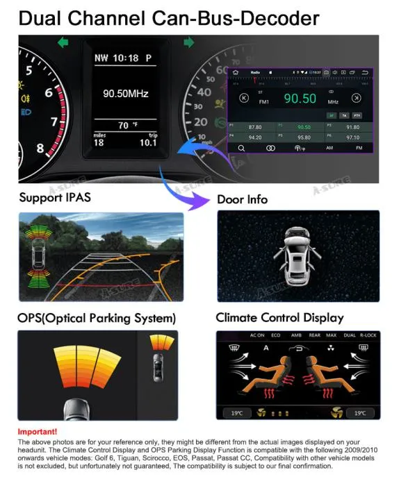 vw golf 5 passat caddy original multimedija navigacija android kamera - slika 14