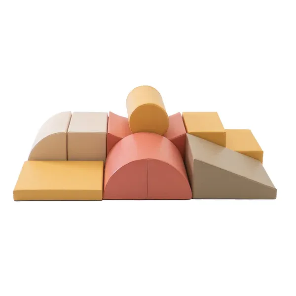 set od 8 pjenastih blokova soft play - pastelno ružičasti avanturist - slika 6