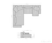 modularna garnitura freestyle 360x290cm, materijal: tkanina - slika 6