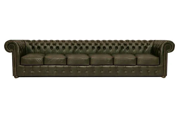 Chesterfield Garnitura Class Leather | 6-sjedišta | Moss Green - Ježdovec, Zagreb