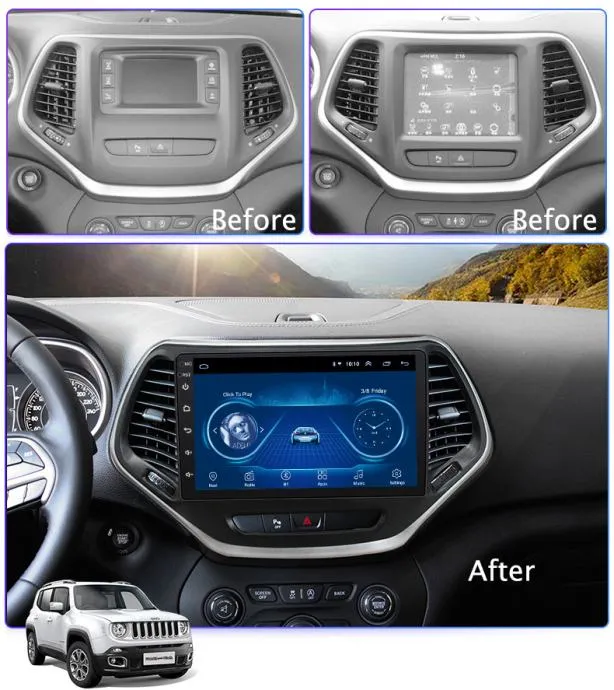 jeep cherokee original multimedija 2din radio gps - slika 10
