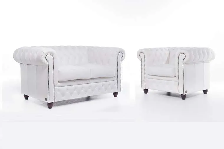 Chesterfield Set Garnitura Original Leather | 1 + 2 sjedišta - Ježdovec, Zagreb