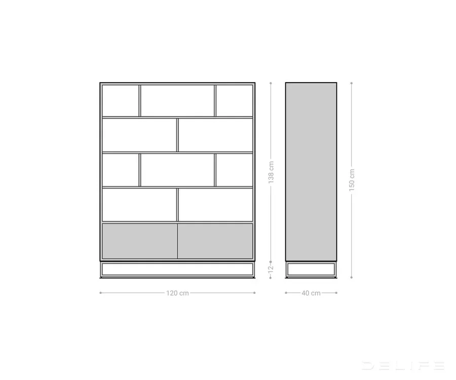 visoka komoda famke 120cm, materijal: mango - slika 8