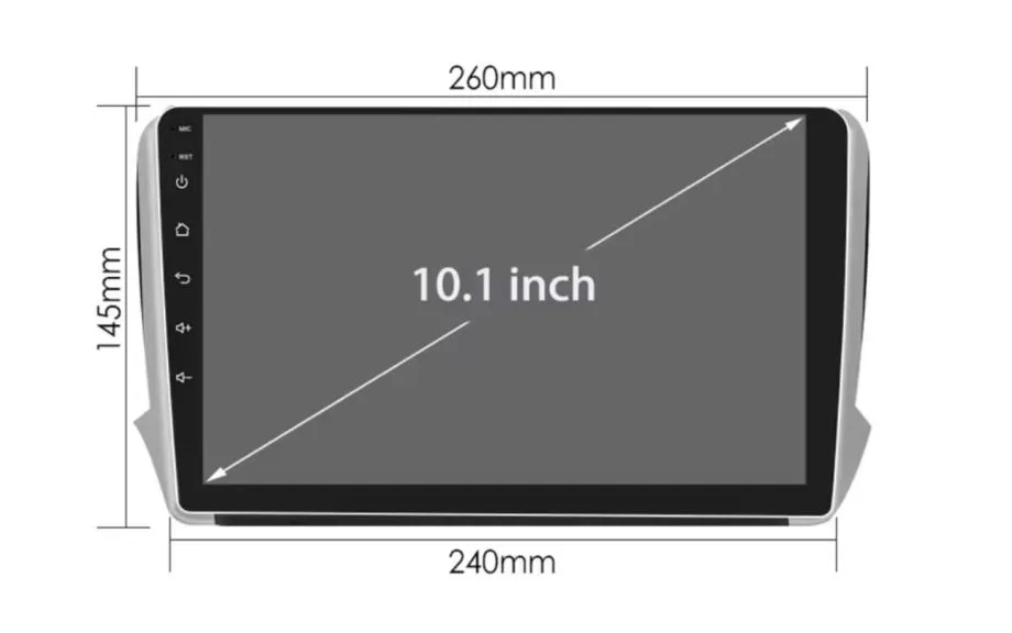 peugeot 2008 208 2011-2018 multimedija android navigacija kamera ekran - slika 5