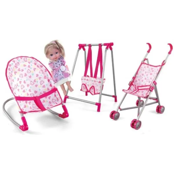 baby play house- 3 u 1 set za igranje za djevojčice - slika 5