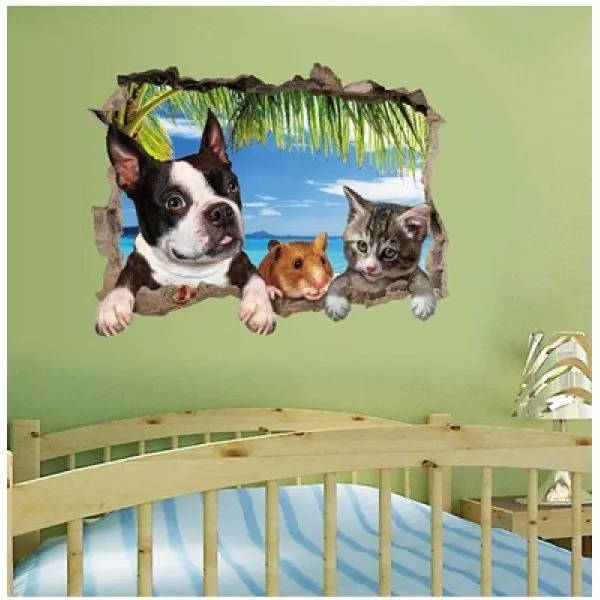 zidna naljepnica 3d - pet friends - slika 6