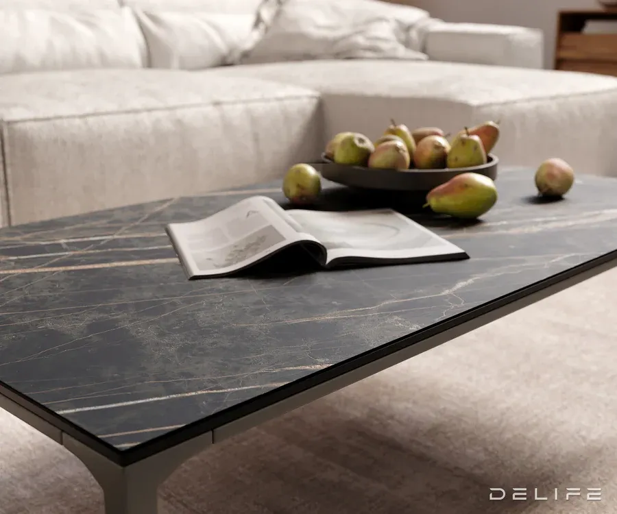 klub stolić levente 110x60cm, materijal: keramika laminam noir desir - slika 4