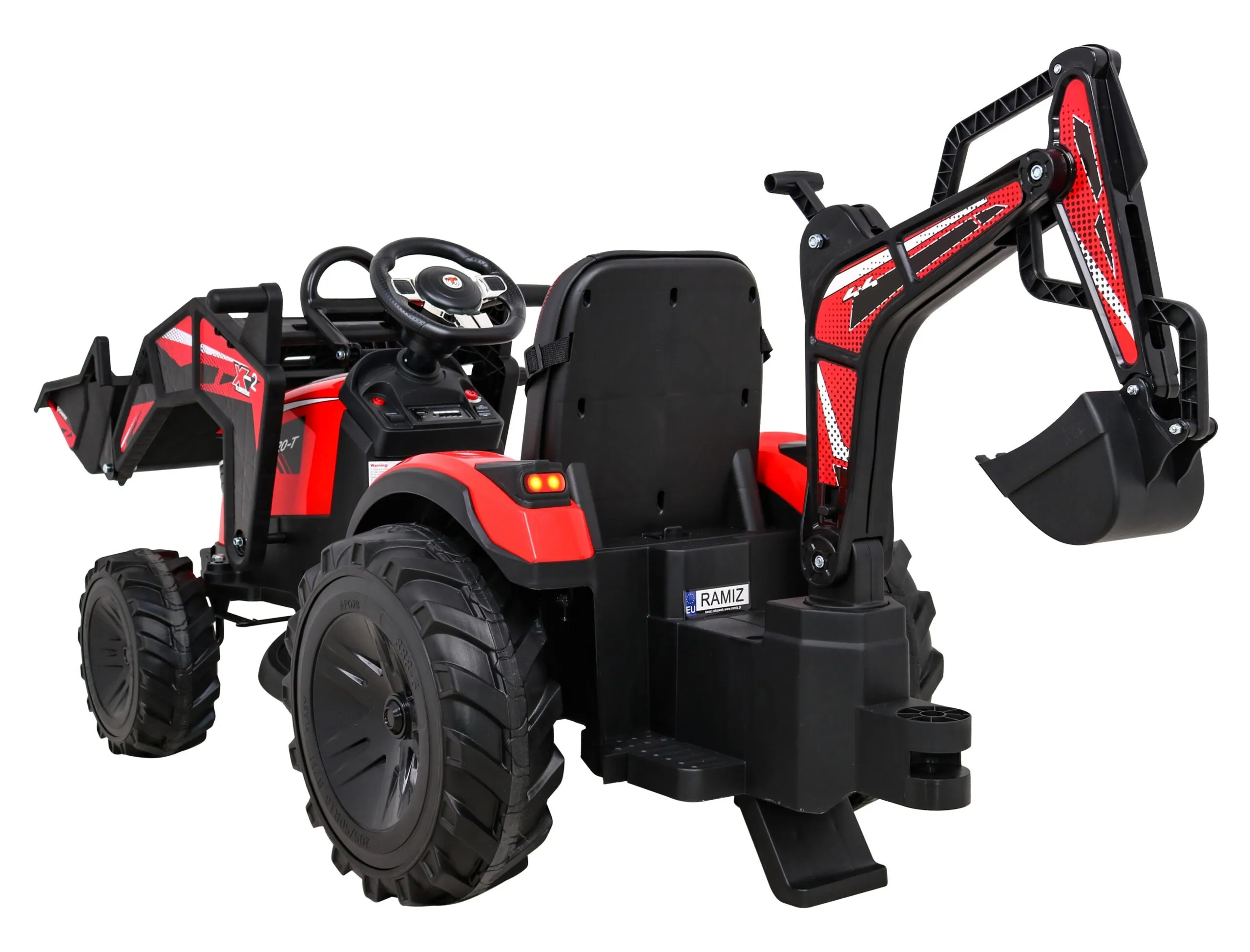 bager na akumulator s prikolicom 720-t 4x4- crveni - slika 14