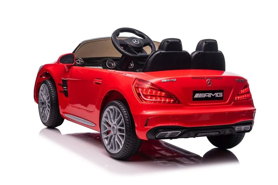 licencirani auto na akumulator mercedes sl65 s lcd - crveni/lakirani - slika 3