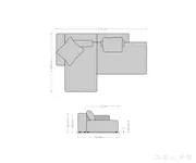 modularna garnitura freestyle 310x200cm, materijal: tkanina - slika 6