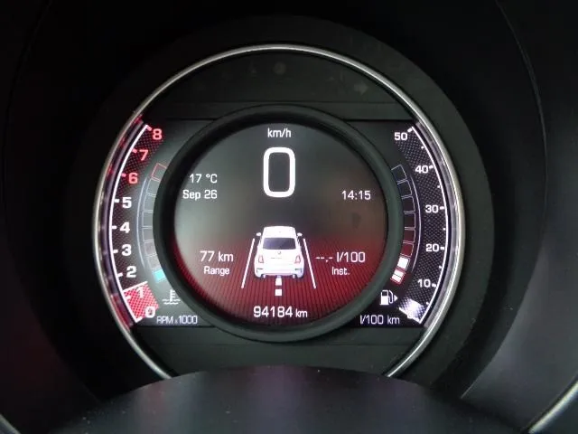 abarth 500 1,4 t 595 turismo/navi/xenon/koža/šiber/mfu/pdc/app/7xab/.. - slika 10