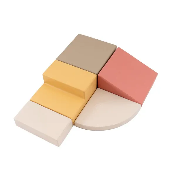 set od 5 pjenastih blokova soft play-pastelno ružičasta penjalica - slika 2