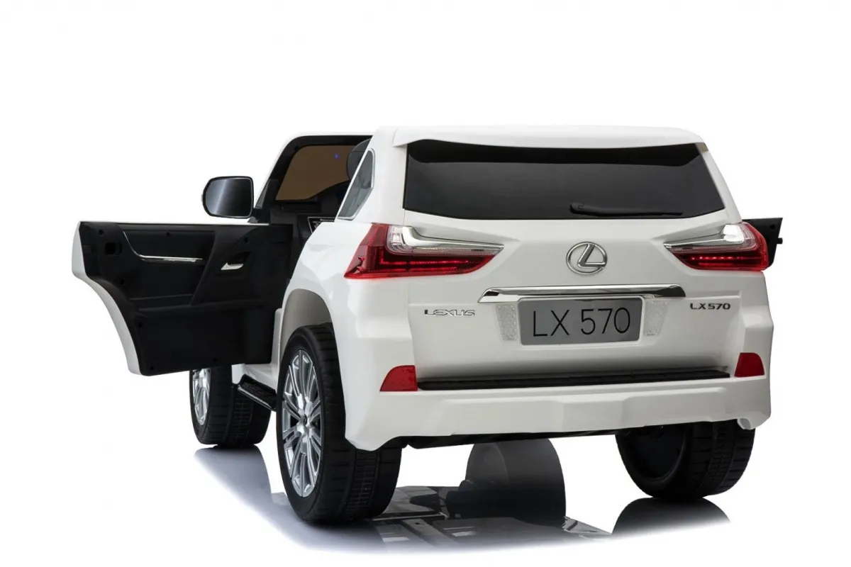 licencirani auto na akumulator lexus lx570 4x4 - dvosjed - bijeli - slika 7