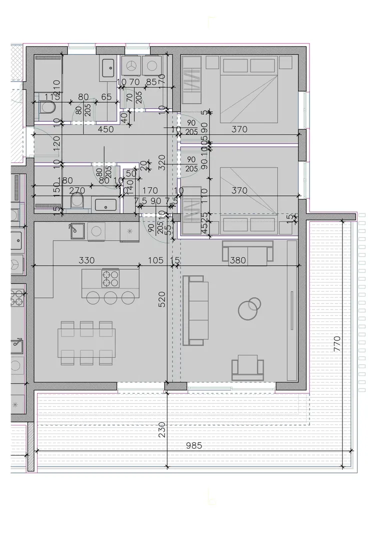 apartmani u novogradnji s pogledom na more i gratis parkingom - sukošan - slika 79