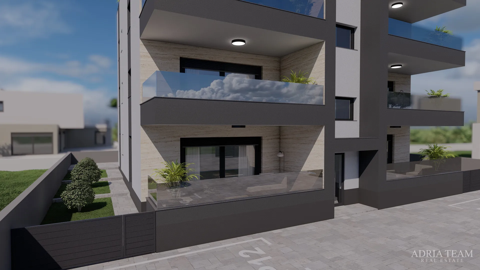 apartmani udaljeni 300 m od plaže, novogradnja, pogled na more - privlaka - slika 18
