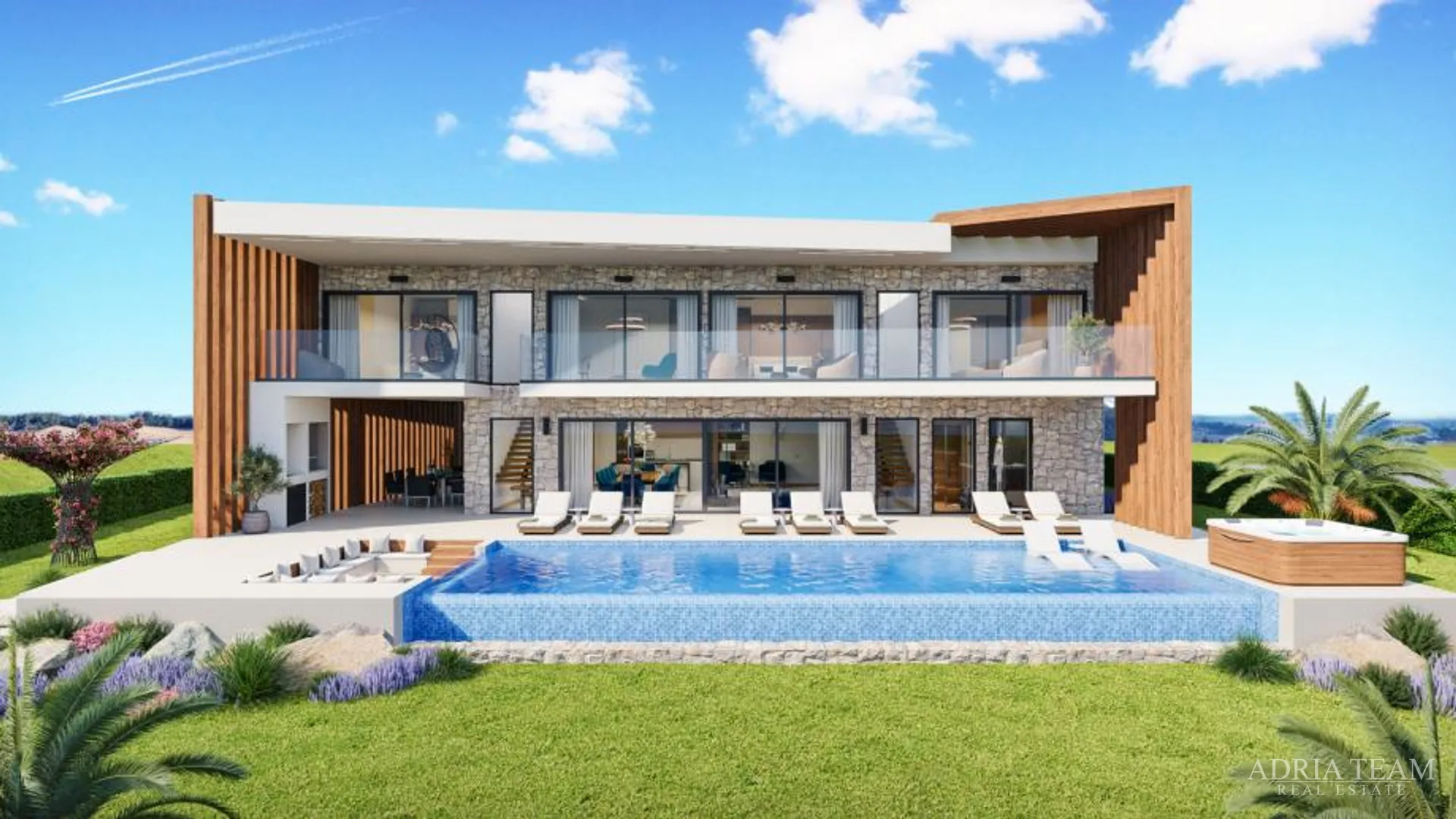 Moderna Vila S Pogledom Na More, Novogradnja - Kaštelir - Krančići, Kaštelir - Labinci