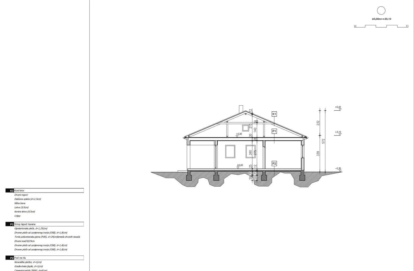 građevinsko zemljište s građevinskom dozvolom za projekt, 300 m od mora - ražanac - slika 5