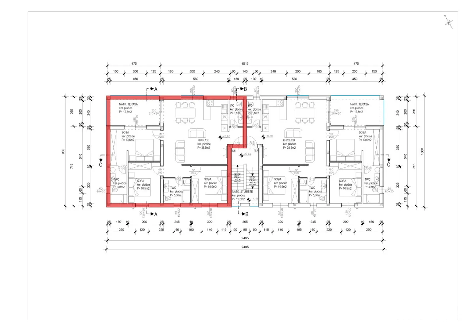 ljetna akcija! penthouse s krovnom terasom i pogledom na more, 400 m od mora, sabunike - zadar - slika 33