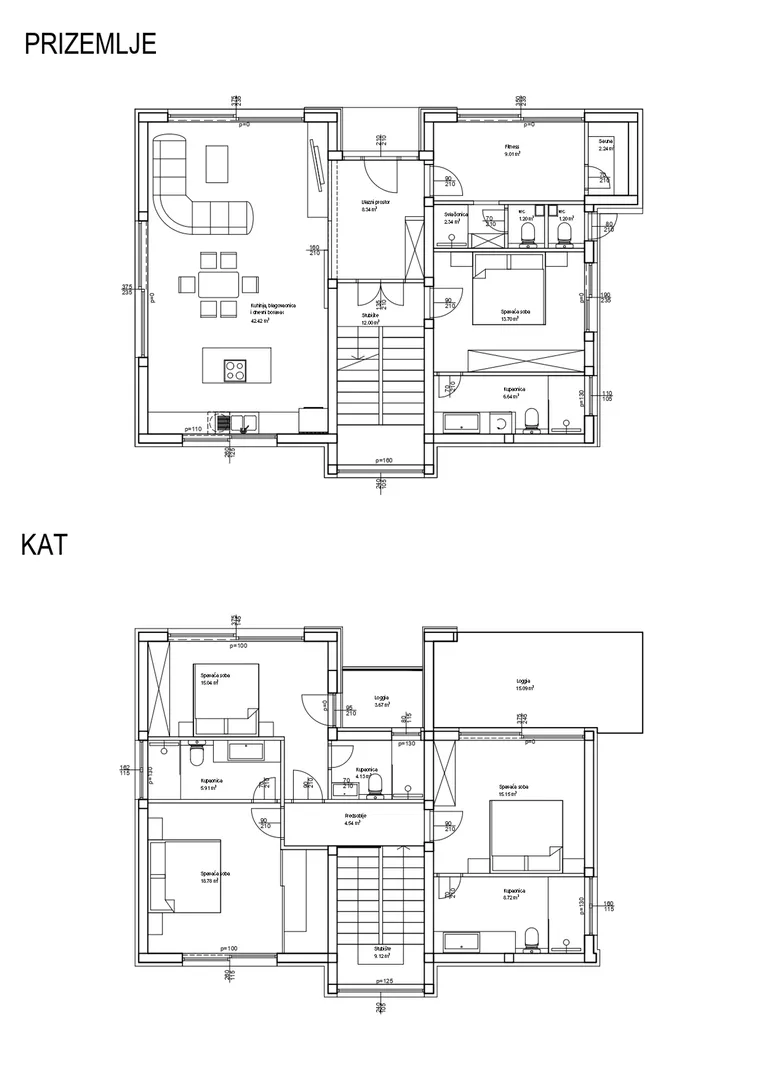 moderna vila udaljena 150 m od mora, novogradnja - privlaka - slika 20